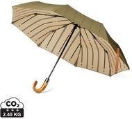 VINGA Bosler AWARE kierrätetty PET 21" sateenvarjo, vihreä liikelahja logopainatuksella